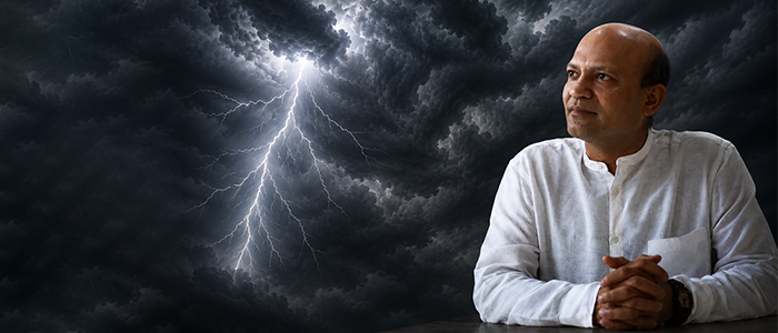 Some people think wisdom arrives like lightning. Right?